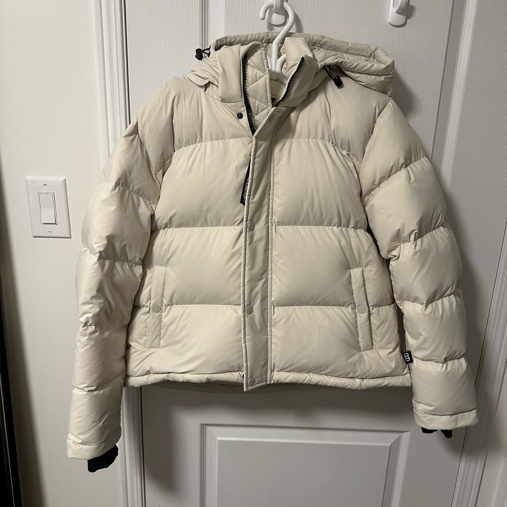Aritzia Cream Puffer Jacket